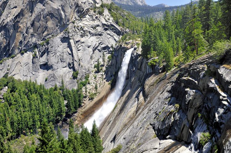  View of Nevada Falls from the John Muir Trail