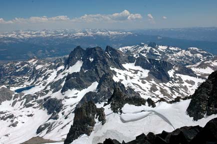 View from the Summit of Mt Ritter