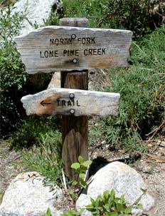 North Fork Trail Sign