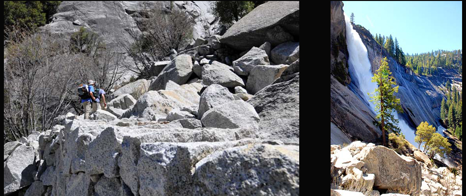 Nevada Falls Stone Steps